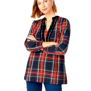 J. Crew Multicolor Plaid Tunic